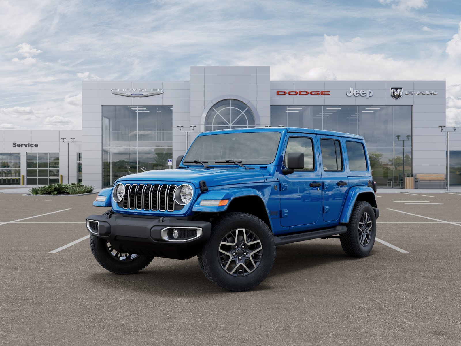 New 2026 Hydro Blue Pearl-Coat Exterior Paint Jeep Sahara image 10