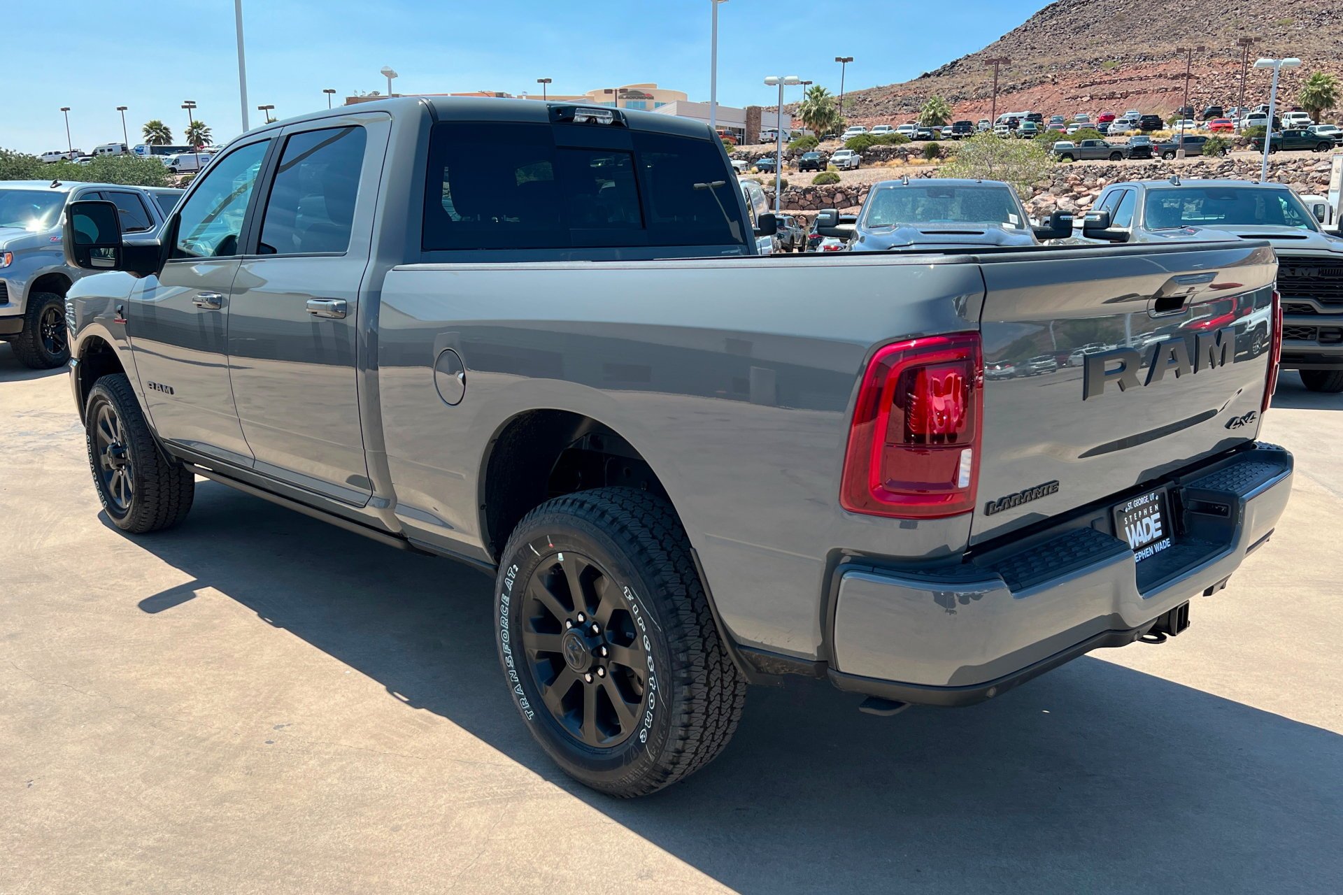 New 2026 Ceramic Gray Clear-Coat Exterior Paint RAM Laramie image 3