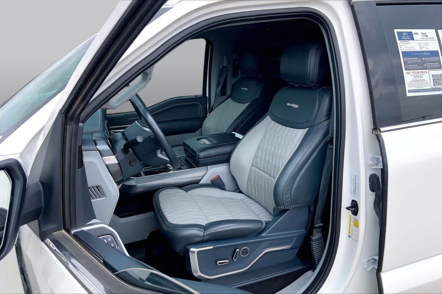 Used 2021 Star White Metallic Tri-Coat Ford Limited image 8