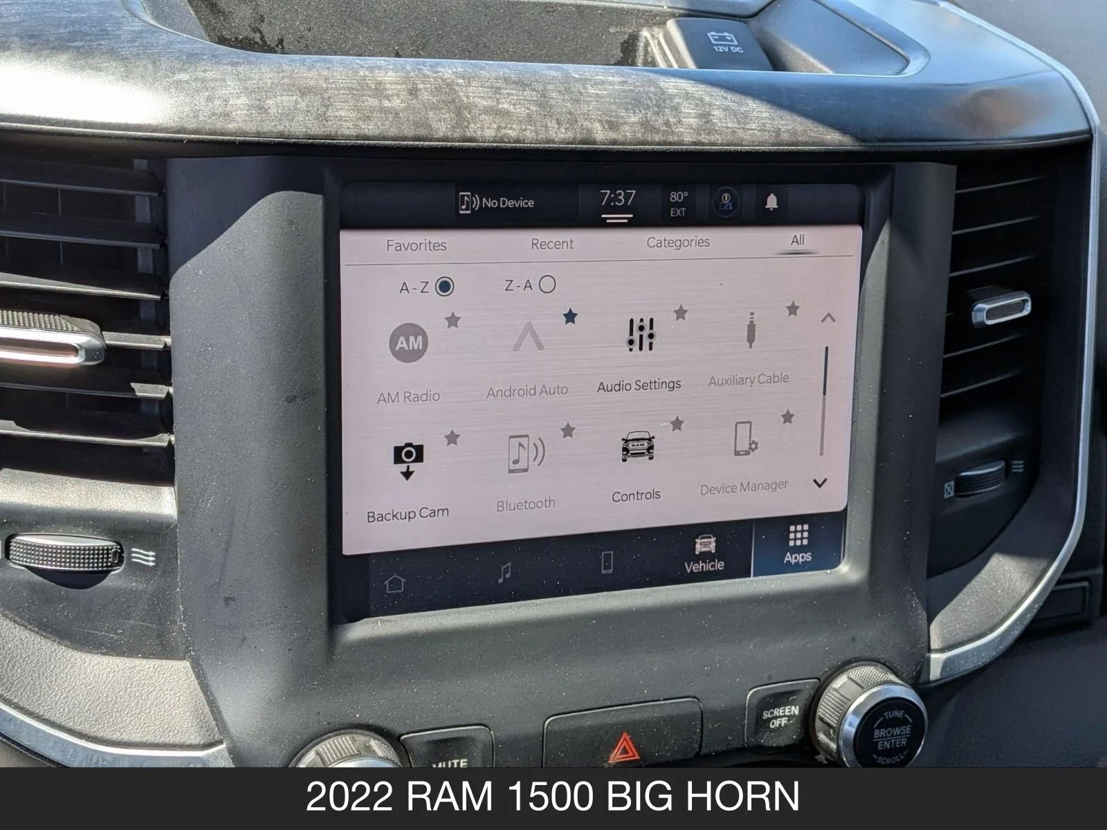 Used 2022 Granite Crystal Metallic Clearcoat Ram Big Horn image 14