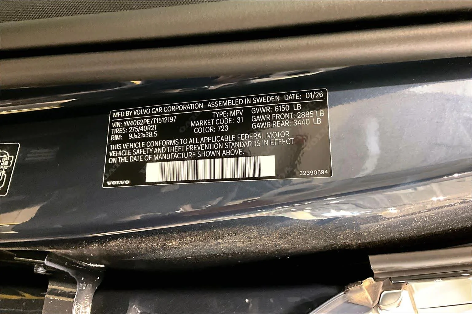 New 2026 DENIM BLUE Volvo Plus image 12