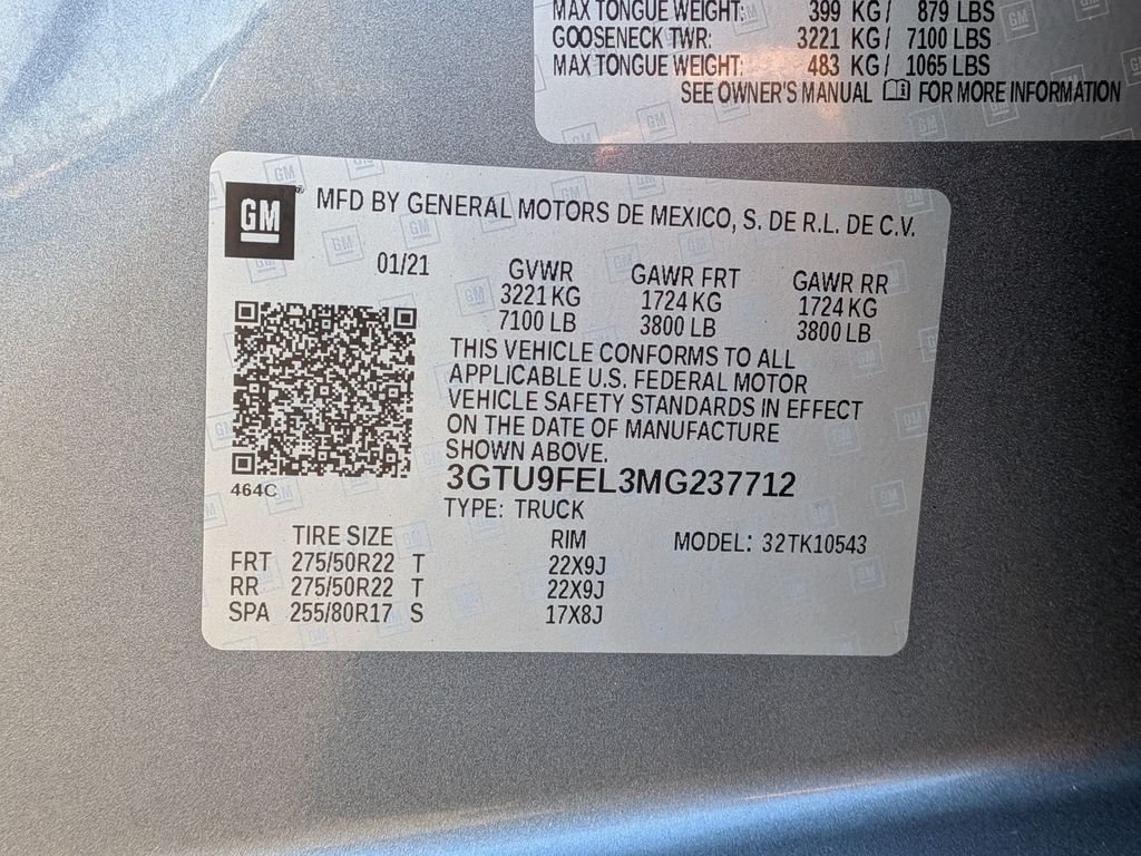 Used 2021 Satin Steel Metallic GMC Denali image 28