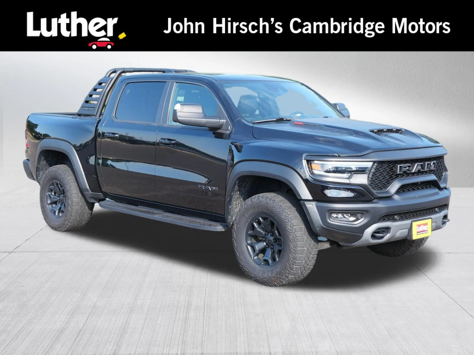 Used 2022 Diamond Black Crystal Pearlcoat Ram TRX image 1