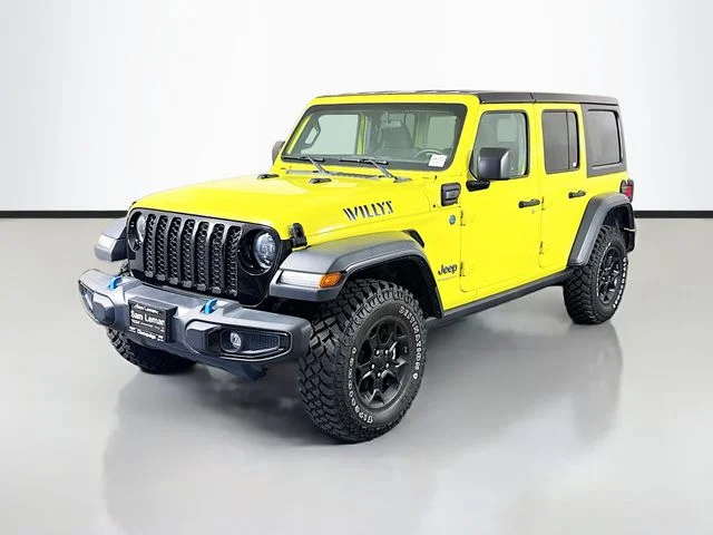 Used 2023 Yellow Jeep Willys 4xe image 3