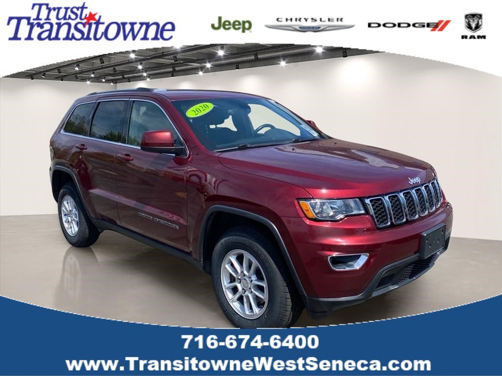Used 2020 Velvet Red Pearlcoat Jeep Laredo E image 1