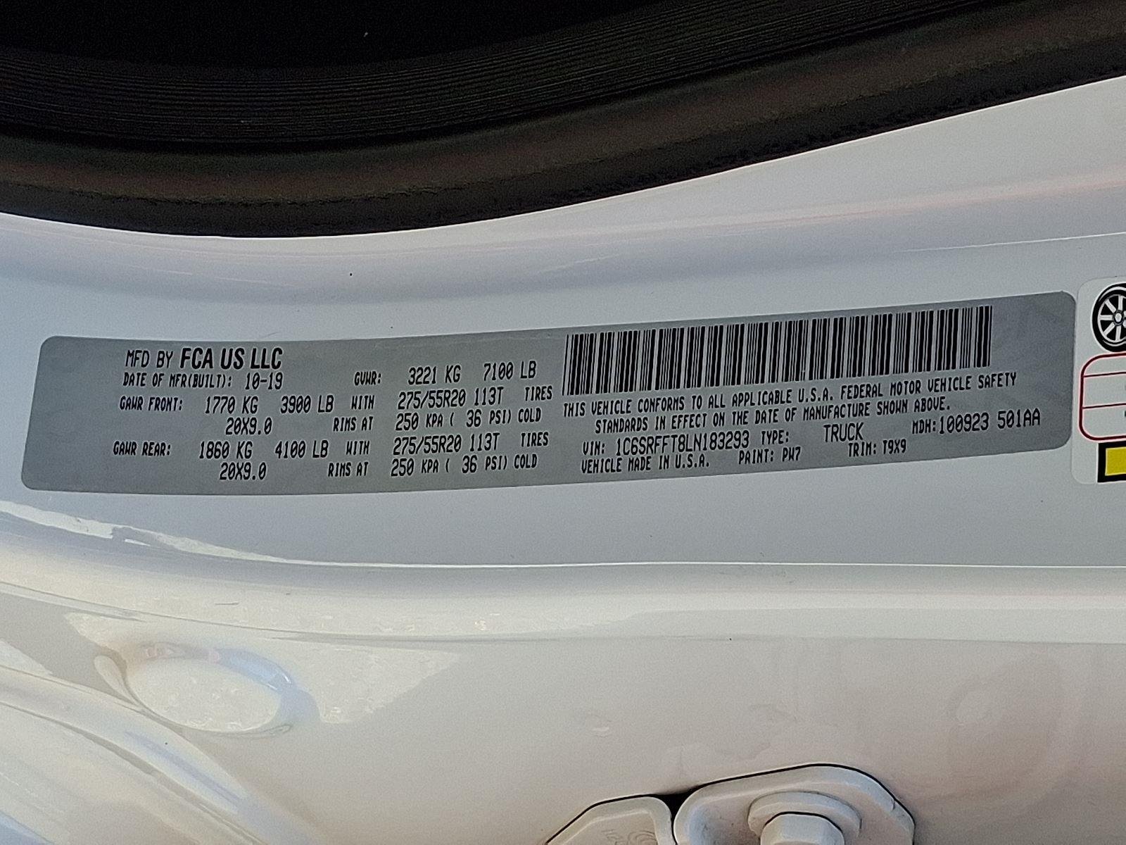 Certified Used 2020 Bright White Clearcoat Ram Big Horn image 26