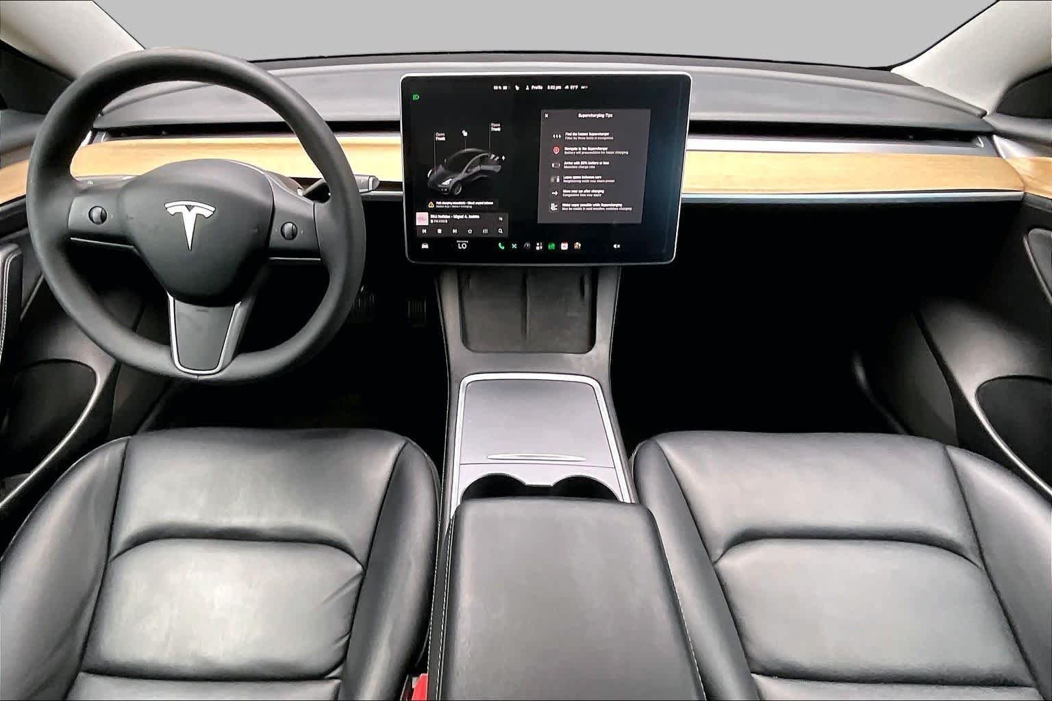 Used 2021 Deep Blue Metallic Tesla Standard Range Plus image 14