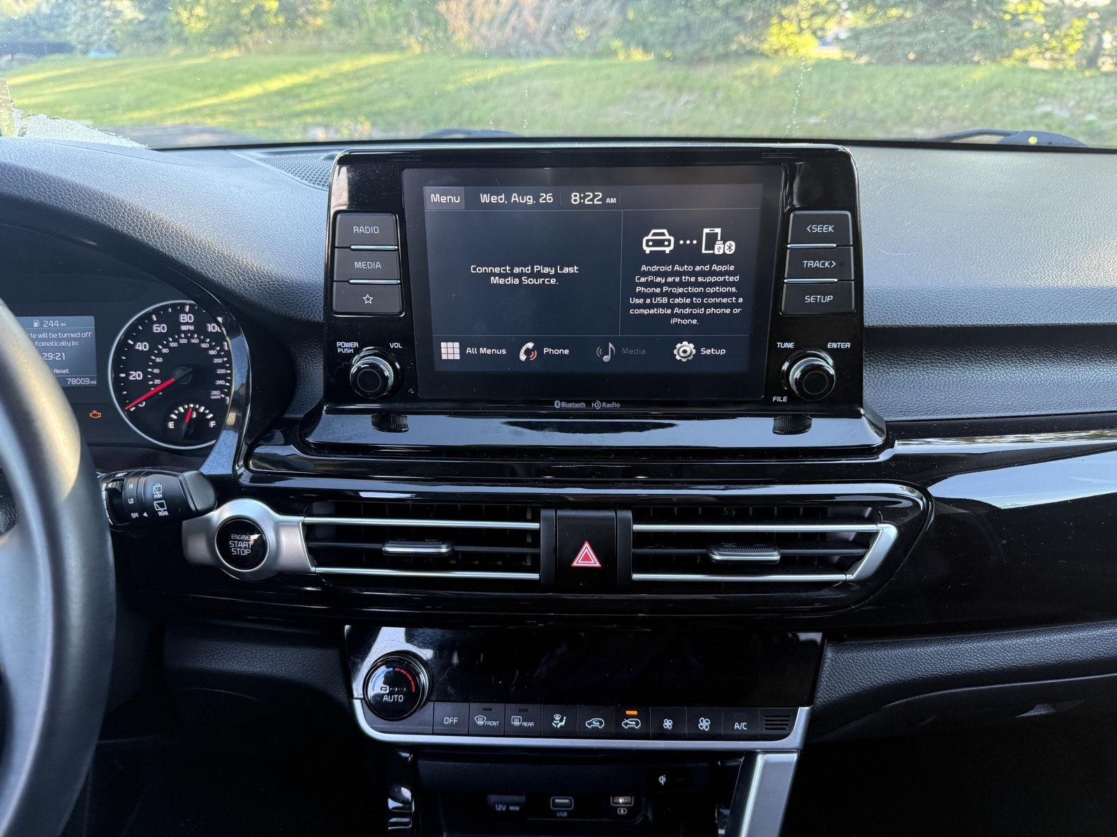 Used 2021 Cherry Black Kia EX image 8