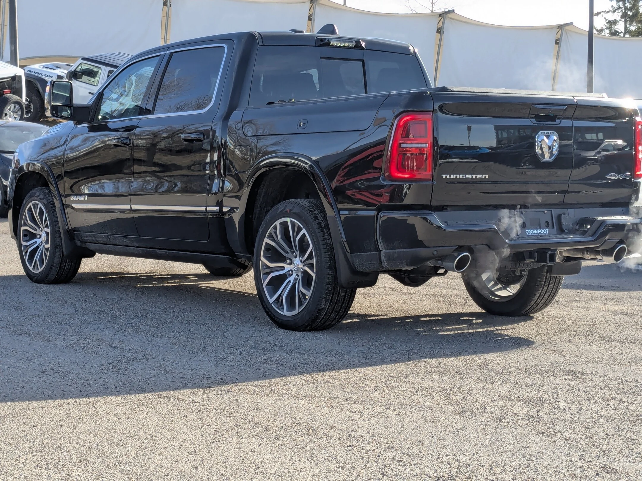 New 2026 Black RAM Tungsten - - Trailer Tow Grp - Multi-Function Tailgate - Power Tow Mirrors - E-Locker Axle & More! image 6