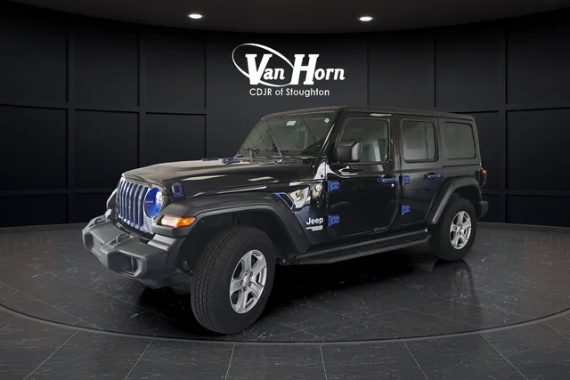 Used 2020 Black Clearcoat Jeep Unlimited Sport S image 3