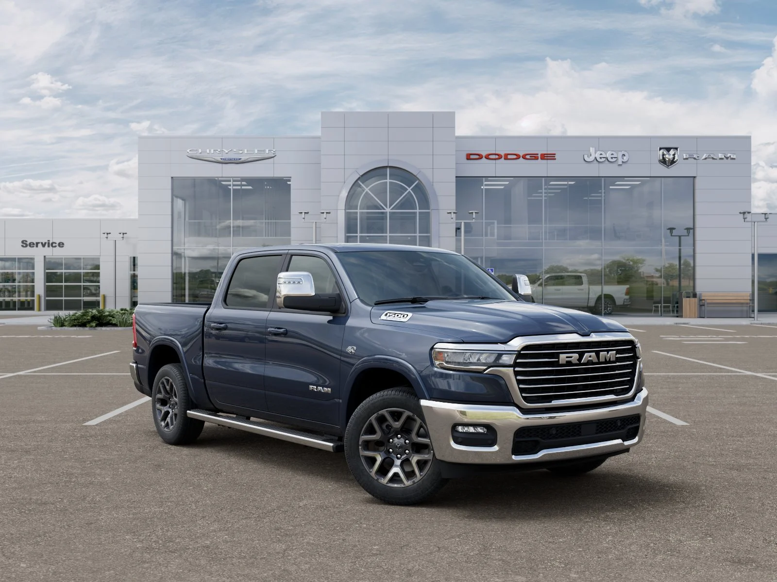 New 2026 Forged Blue Metallic Exterior Paint RAM Laramie image 31