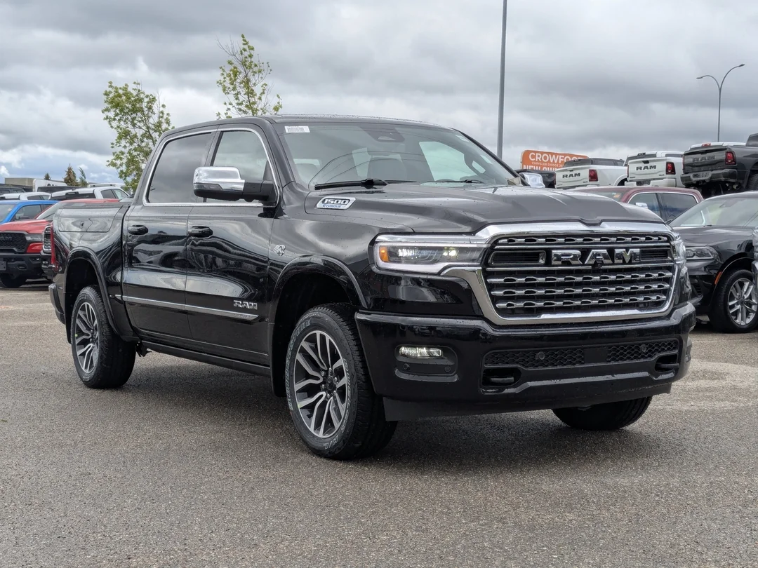 New 2026 Black RAM Limited - - 5.7L HEMI V8 - Pano Sunroof - 14.4 Uconnect - Surround Cam & More! image 2