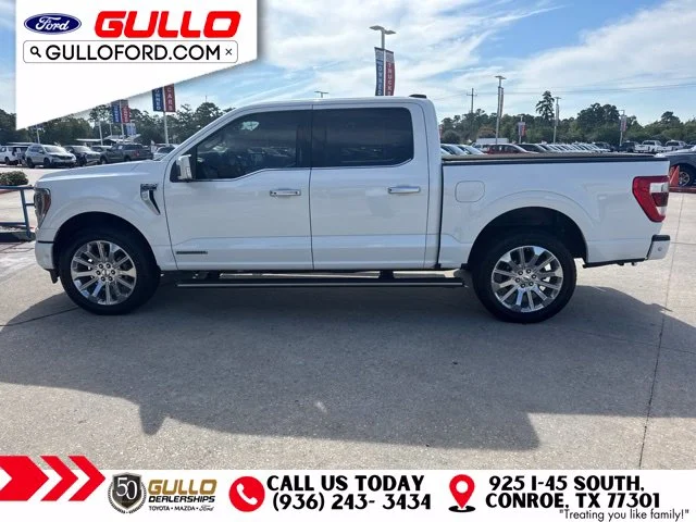 Used 2023 Star White Metallic Tri-Coat Ford Limited image 5
