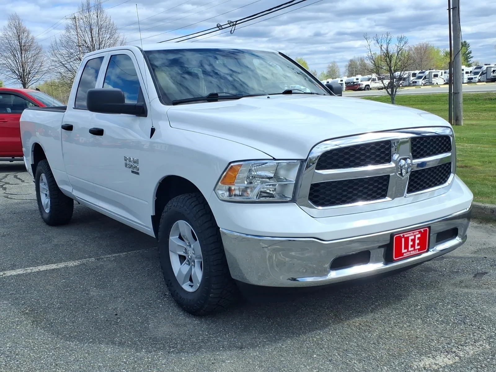 Used 2024 Bright White Clearcoat Ram SLT image 3