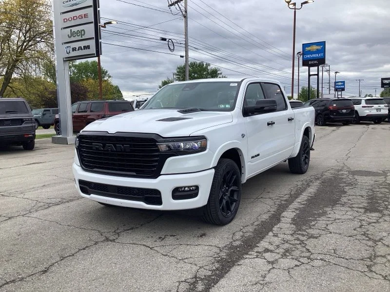 New 2026 Bright White Clear-Coat Exterior Paint RAM Laramie image 3