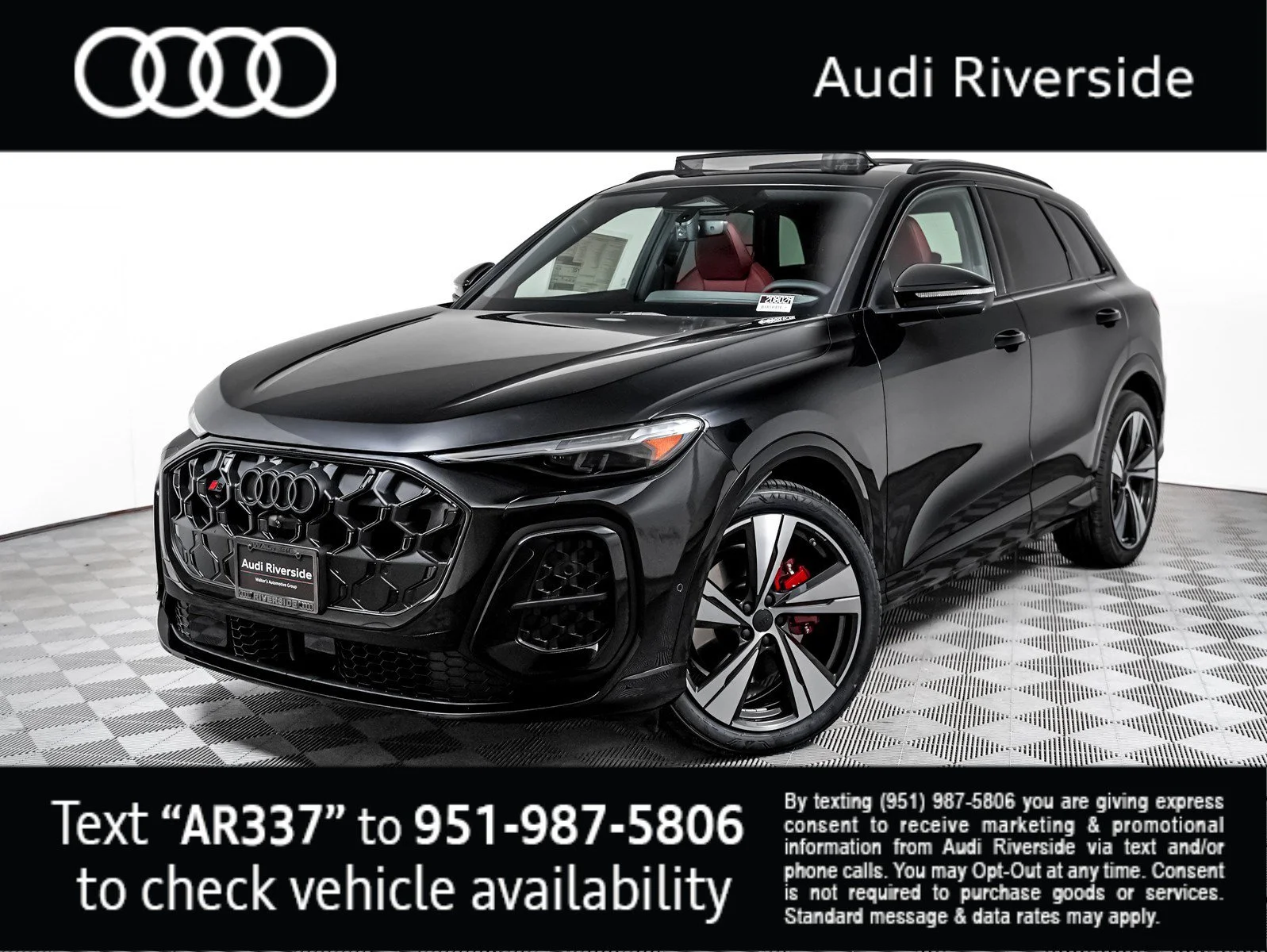 New 2026 Mythos Black Metallic Audi Prestige image 1