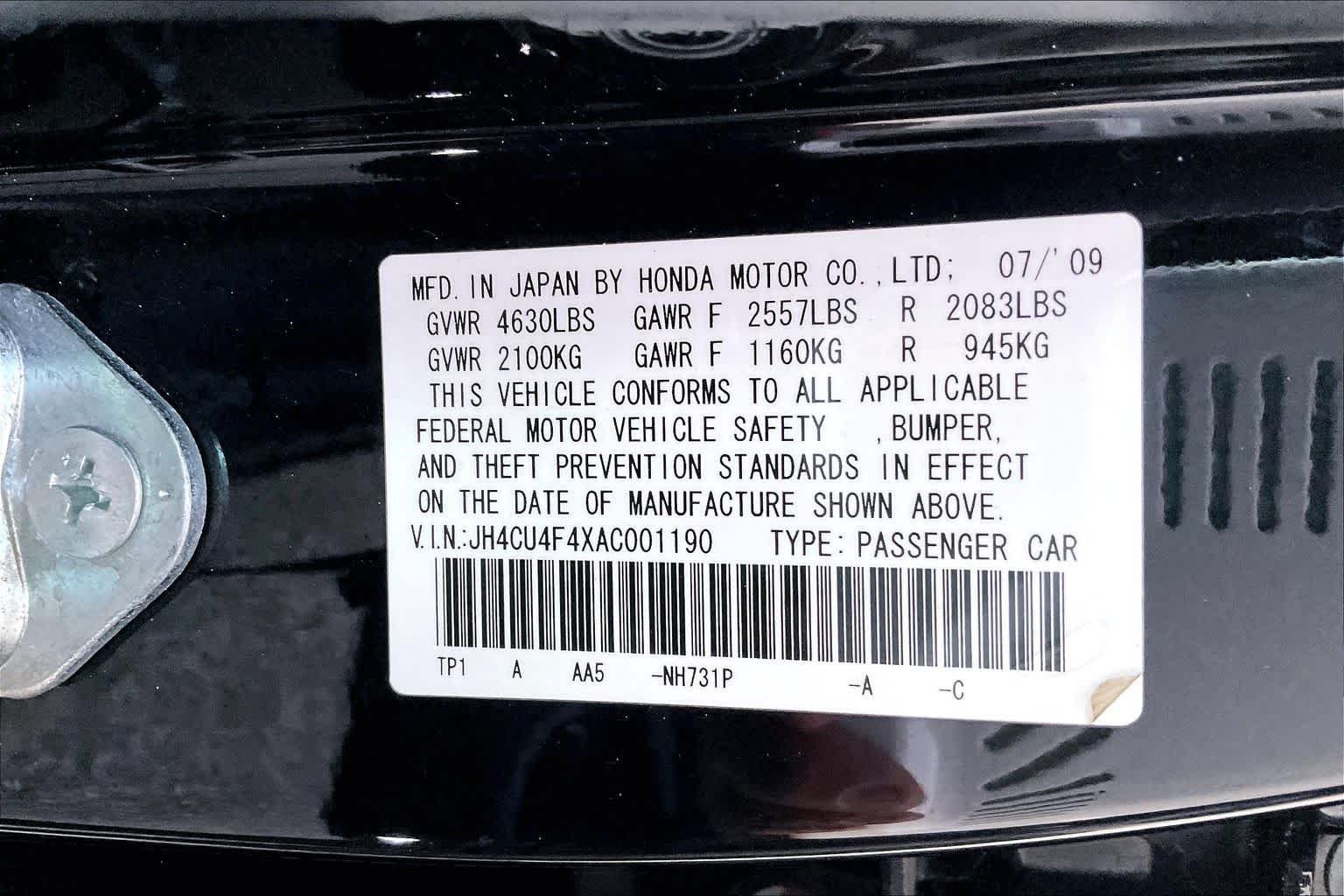 Used 2010 Crystal Black Pearl Acura  image 32