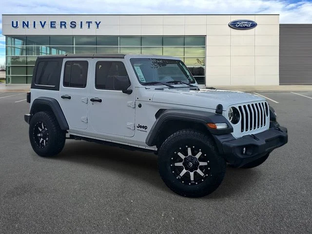 Used 2021 White Jeep Unlimited Sport Altitude image 1