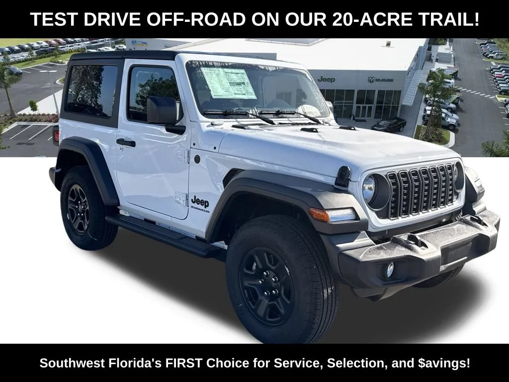 New 2026 Bright White Clear-Coat Exterior Paint Jeep Sport image 2