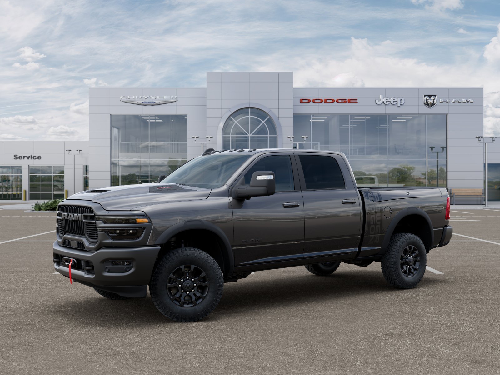 New 2026 Granite Crystal Metallic Clear-Coat Exterior Paint RAM Power Wagon image 29