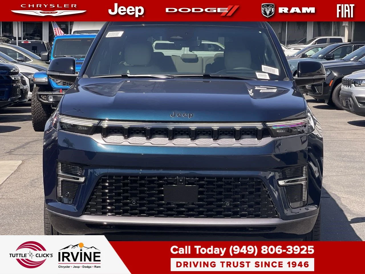 New 2026 Fathom Blue Pearl-Coat Exterior Paint Jeep Limited Reserve image 8