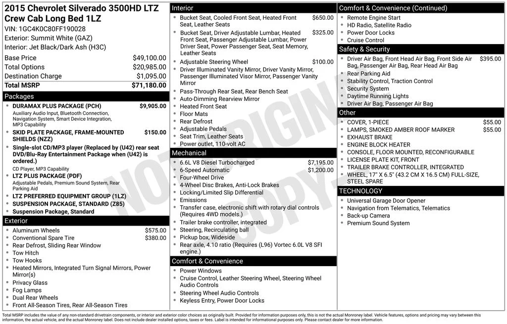 Used 2015 White Chevrolet LTZ image 38