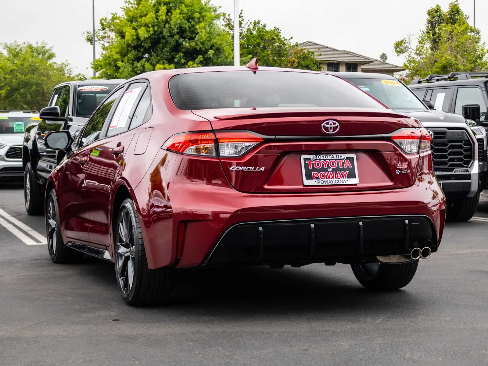 Certified Used 2026 Ruby Flare Pearl Toyota Hybrid SE image 10
