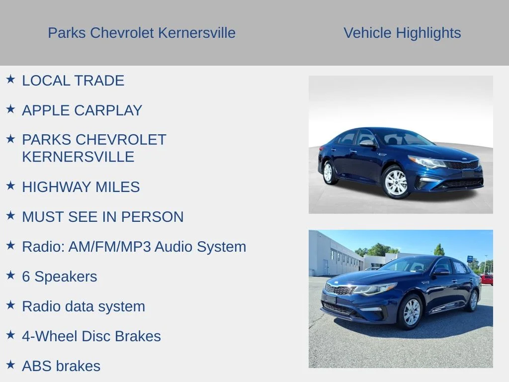 Used 2019 Blue Kia LX image 5