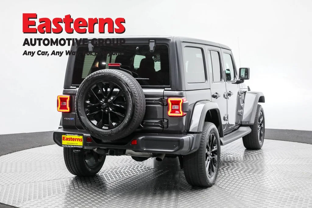 Used 2021 Gray Jeep Unlimited Sahara 4xe image 5