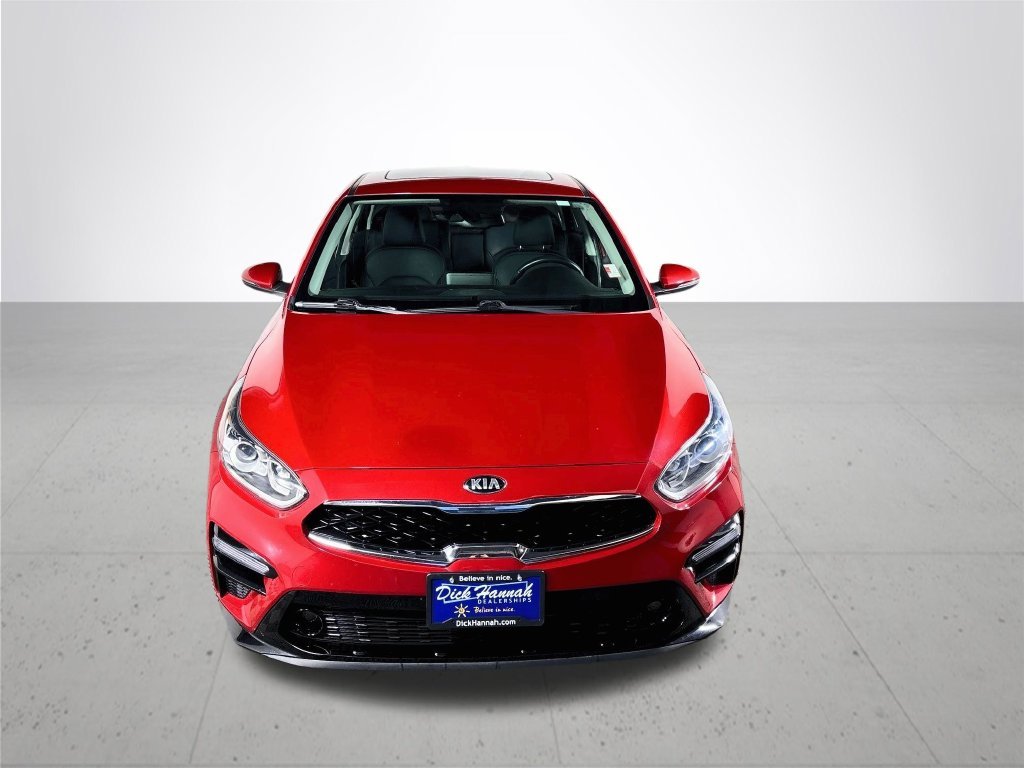 Used 2021 Currant Red Kia EX image 3