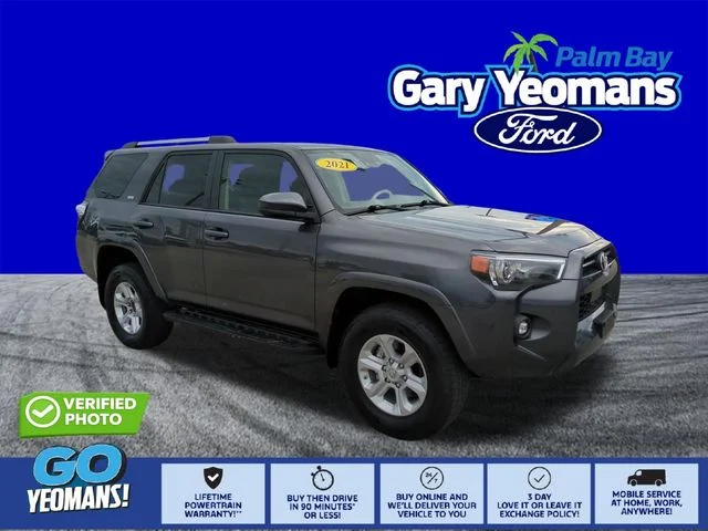 Certified Used 2021 Magnetic Gray Metallic Toyota SR5 image 1