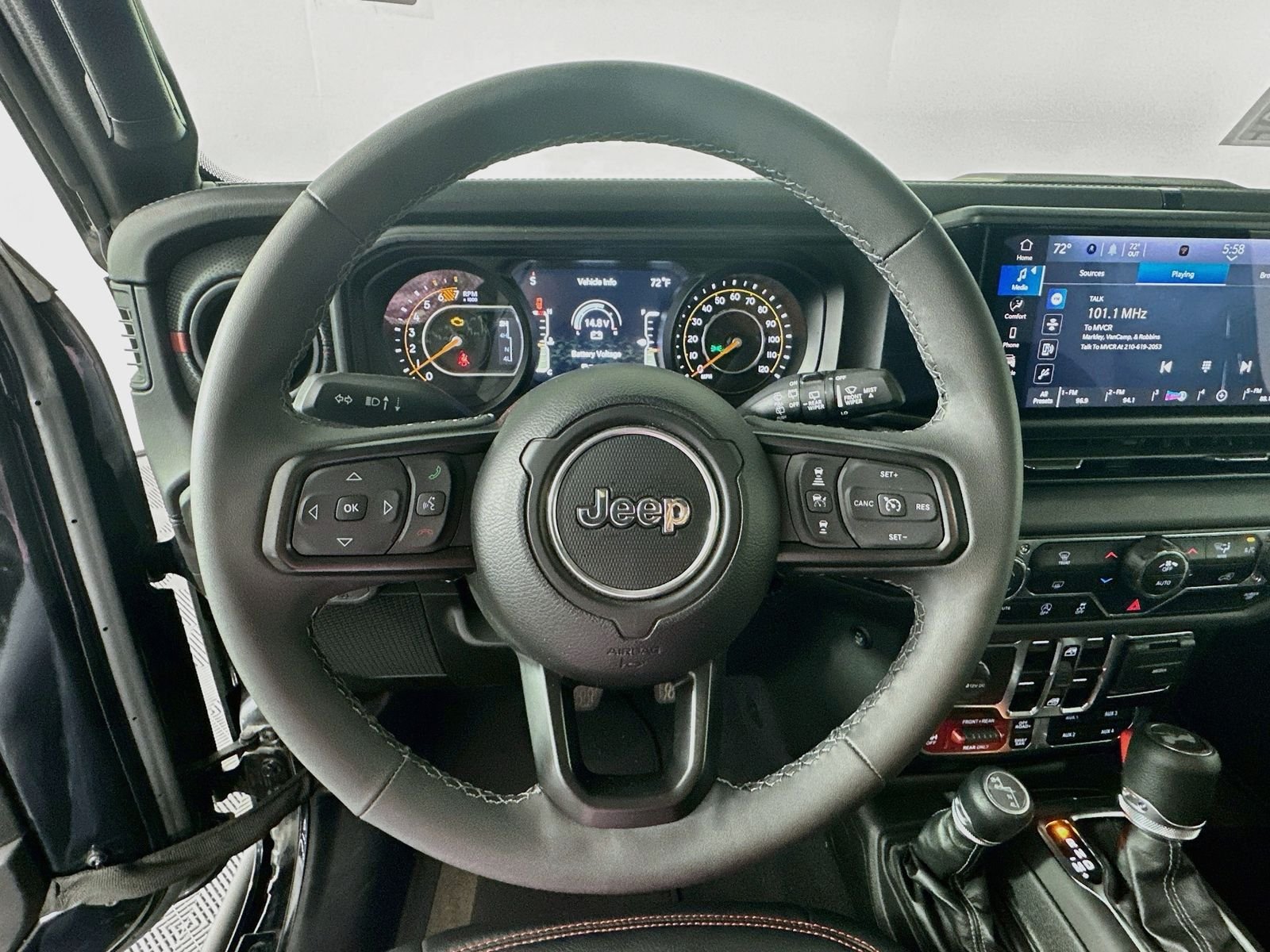 Used 2025 Black Clearcoat Jeep Rubicon image 12