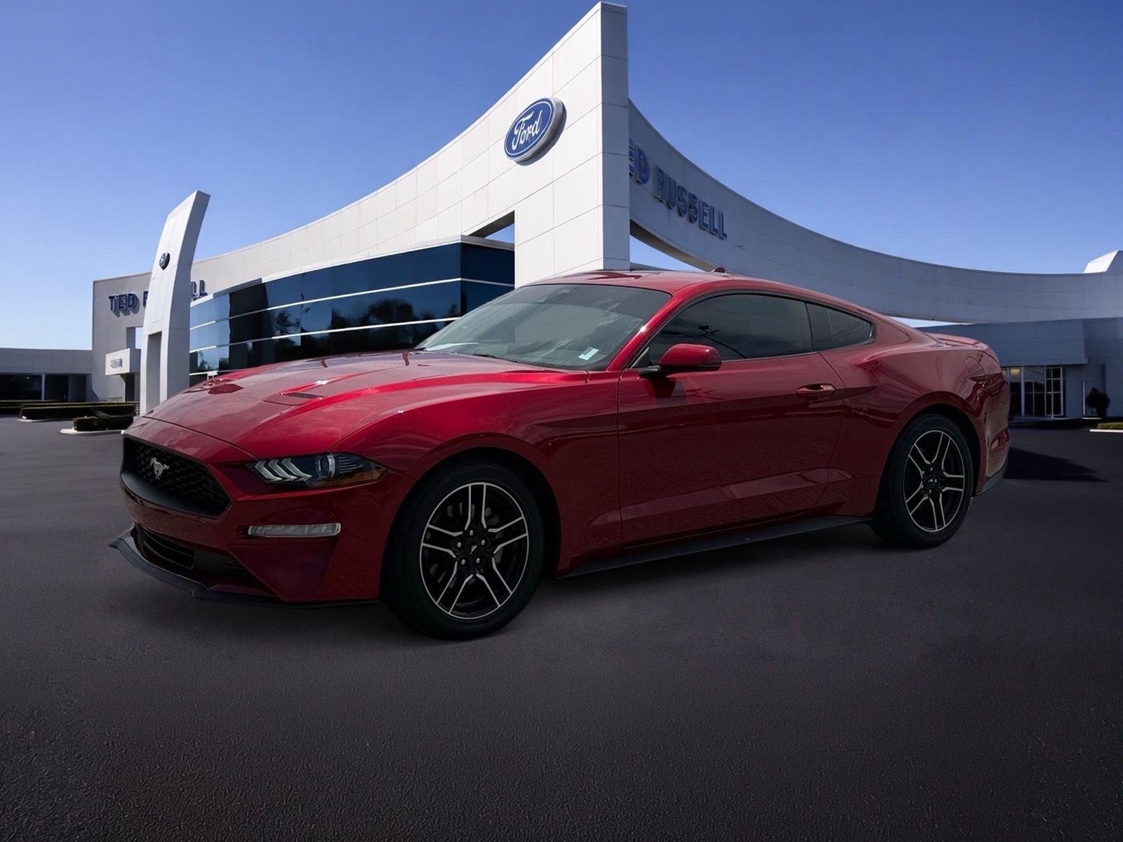 Certified Used 2022 Red Metallic Ford EcoBoost Premium image 1
