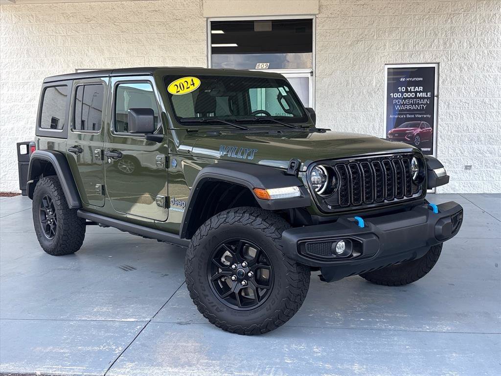 Used 2024 Green Clearcoat Jeep Willys 4xe image 1