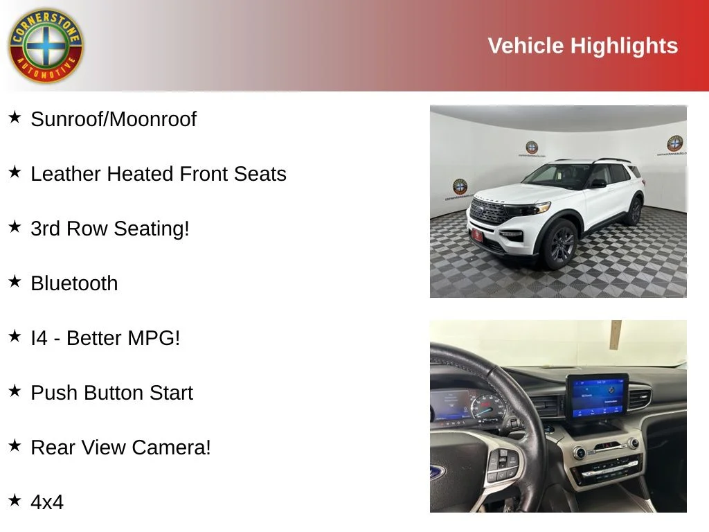Used 2022 Ford Explorer XLT with VIN 1FMSK8DH6NGB95310 for sale in Elk River, Minnesota