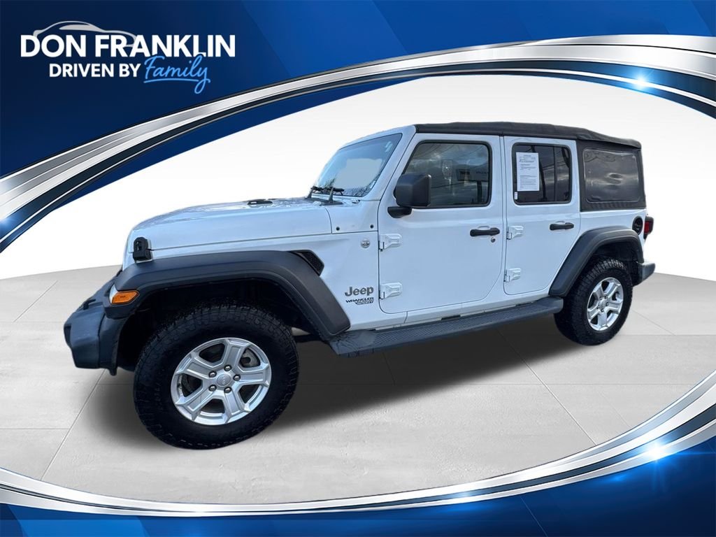 Used 2019 White Jeep Unlimited Sport S image 1