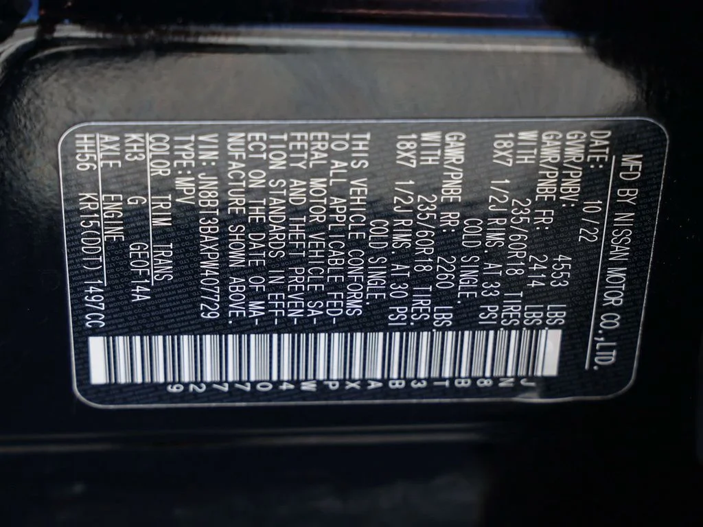Used 2023 Black Nissan SV image 32