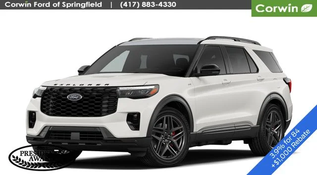New 2026 Star White Metallic Tri-Coat Ford ST-Line image 1