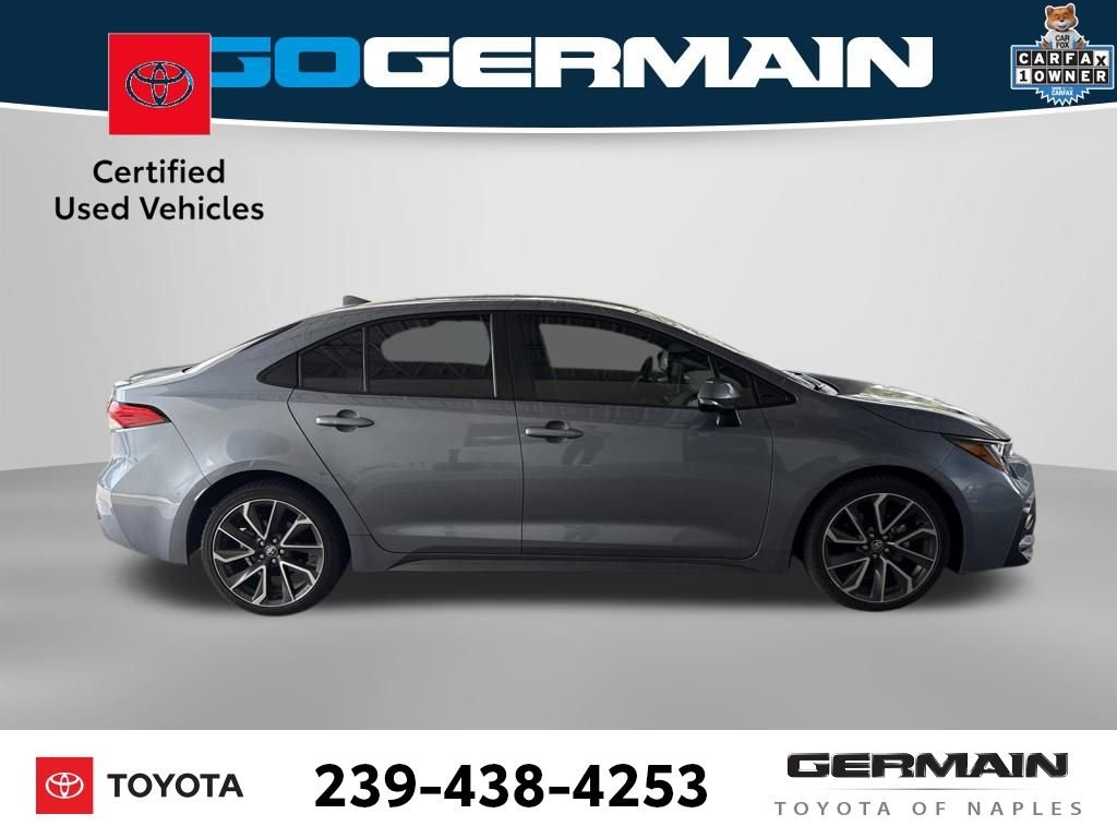 Certified Used 2020 Blue Toyota SE image 8