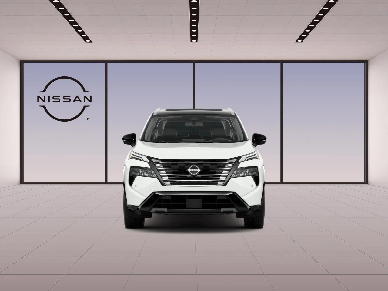 New 2026 Everest White Pearl TriCoat / Super Black Two-tone Nissan Platinum image 2
