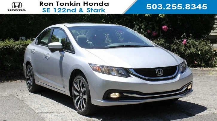 Used 2015 Alabaster Silver Metallic Honda EX image 1