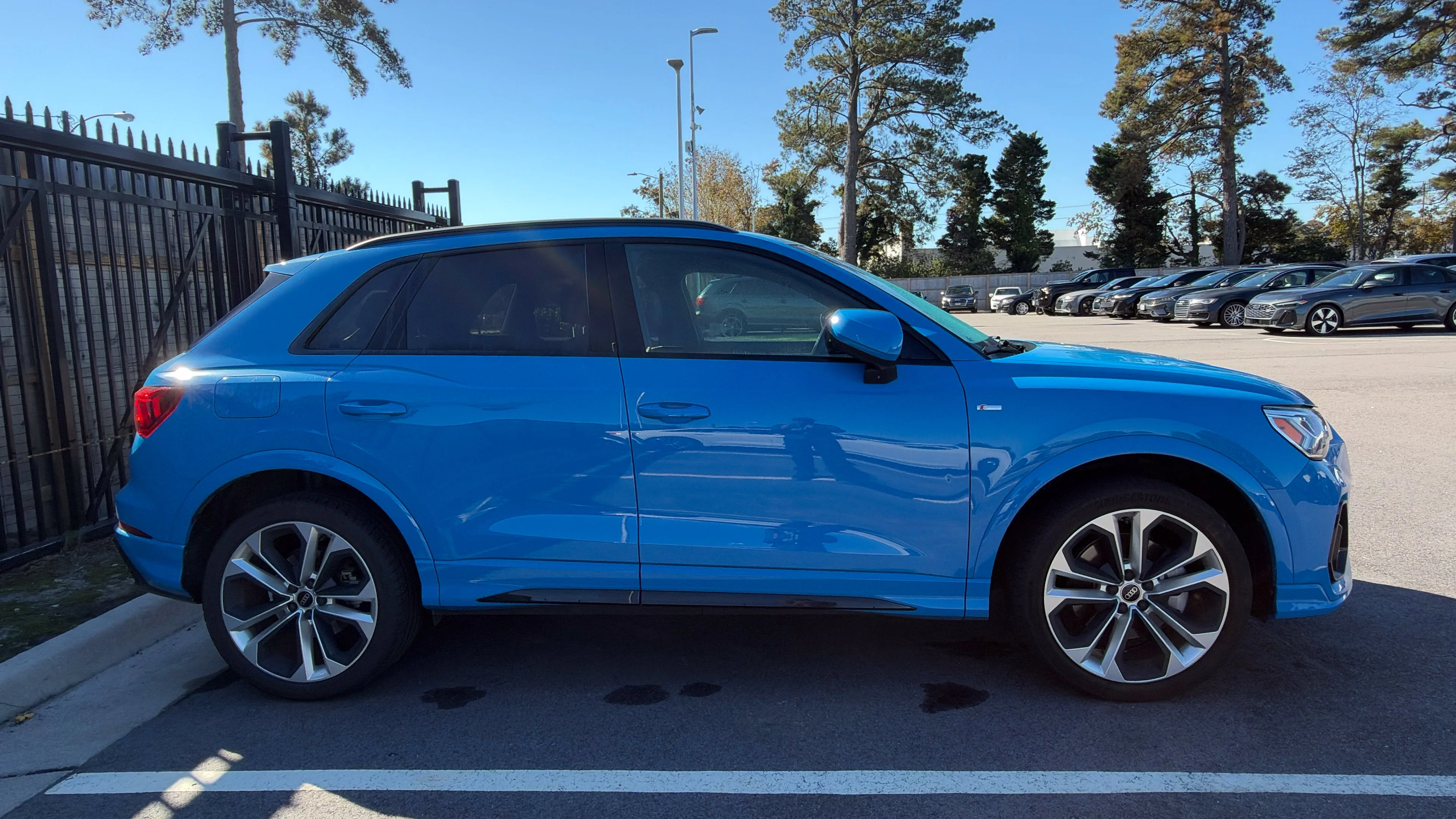 Used 2022 Blue Audi Premium Plus image 4
