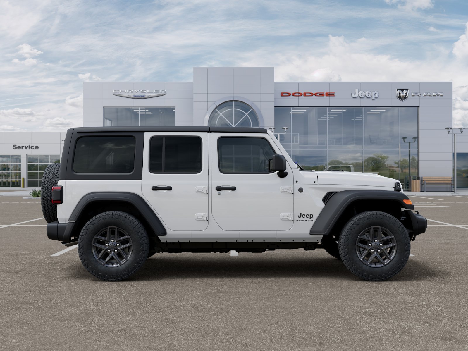 New 2026 Bright White Clear-Coat Exterior Paint Jeep Sport S image 20