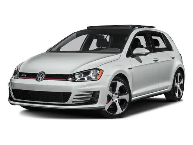 White 2017 Volkswagen Golf GTI 2.0T Autobahn 4-Door FWD Hatchback Front-Wheel Drive