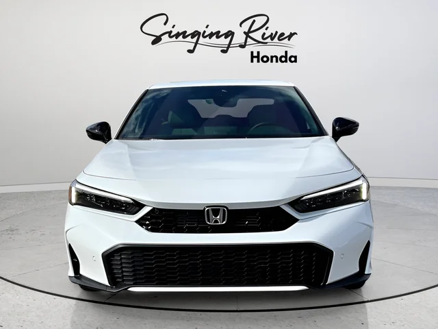 New 2026 Platinum White Pearl Honda 2WD Sport Touring Hybrid image 2