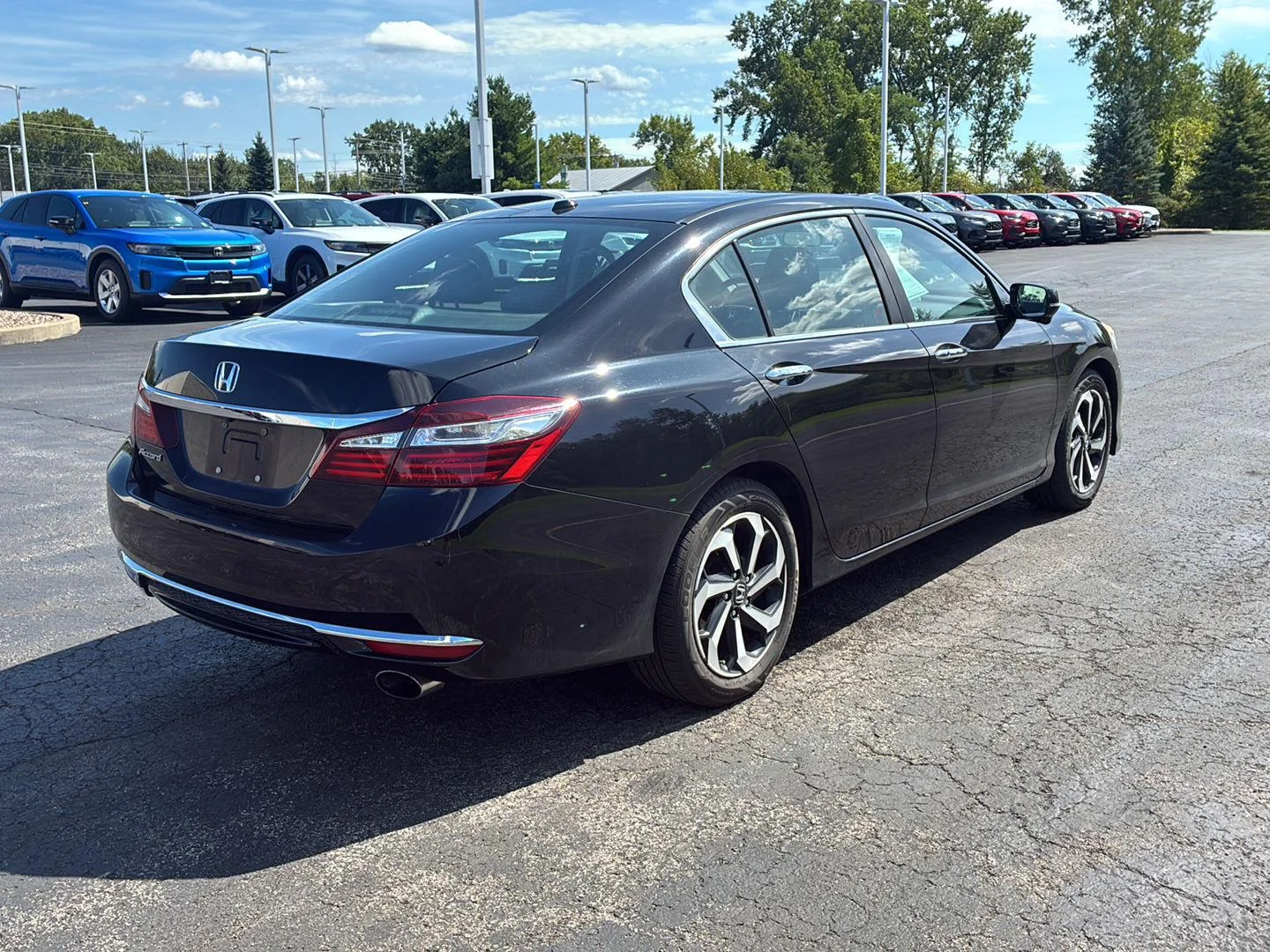 Used 2017 Crystal Black Pearl Honda EX image 24