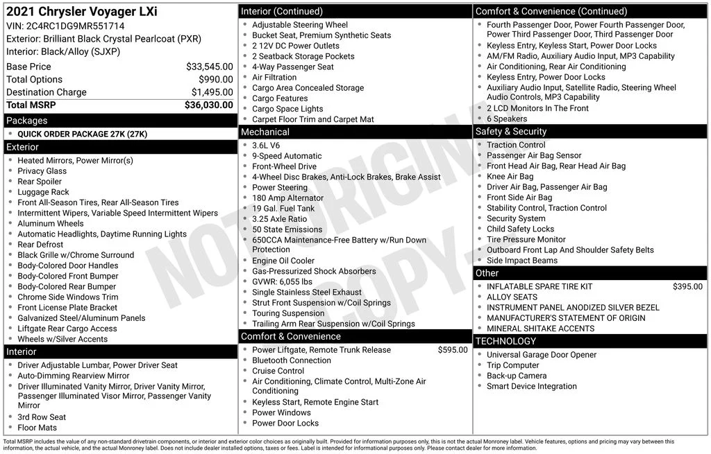 Used 2021 Black Chrysler LXI image 6