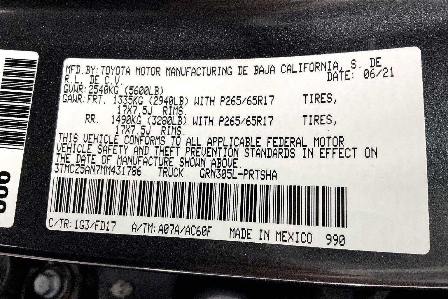 Used 2021 Magnetic Gray Metallic Toyota TRD Sport image 34