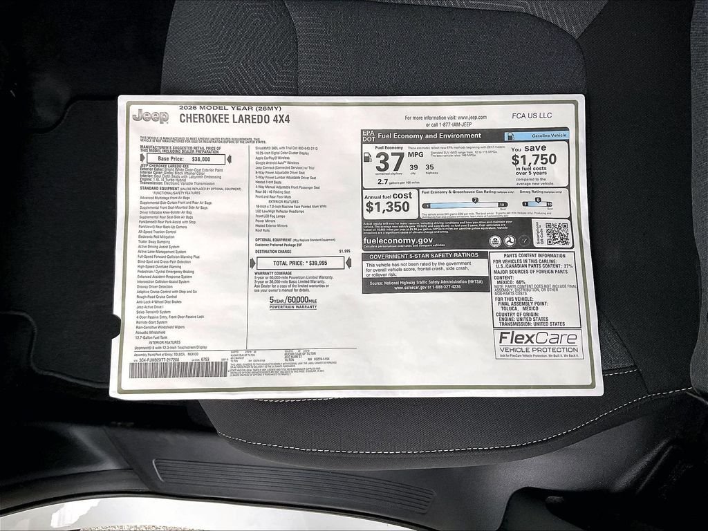 New 2026 Bright White Clearcoat Jeep Laredo image 17