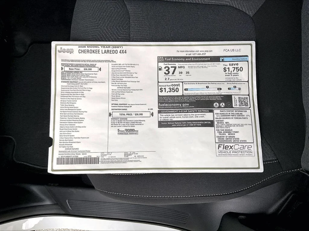 New 2026 Bright White Clearcoat Jeep Laredo image 17